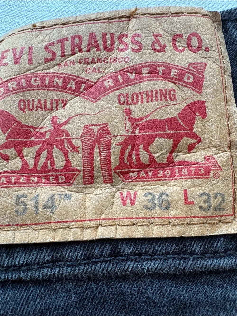 Men’s Black 514 Levi Jeans